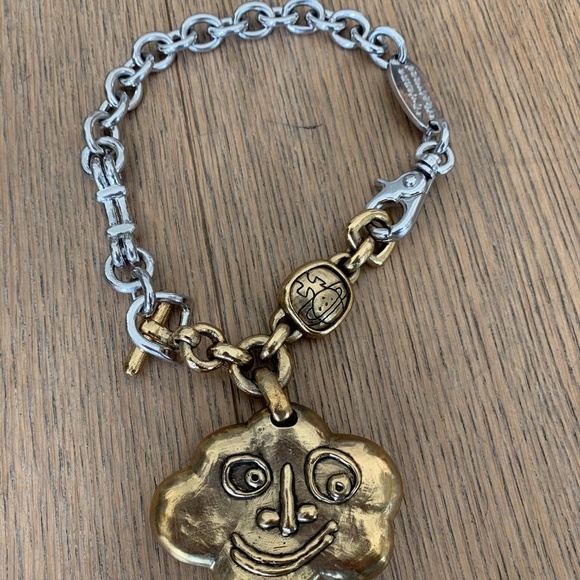 Vivienne Westwood HUGE reversible Choker Necklace w/ engraving & face RARE - Picture 2 of 15